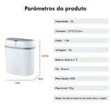 Lixeira com abertura automática